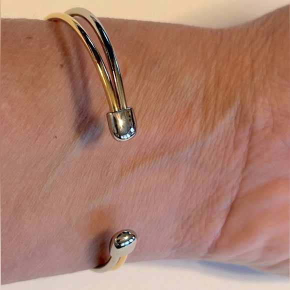 Lia Sophia two tone cuff bracelet - Picture 5 of 5